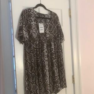 Zara snakeskin dress